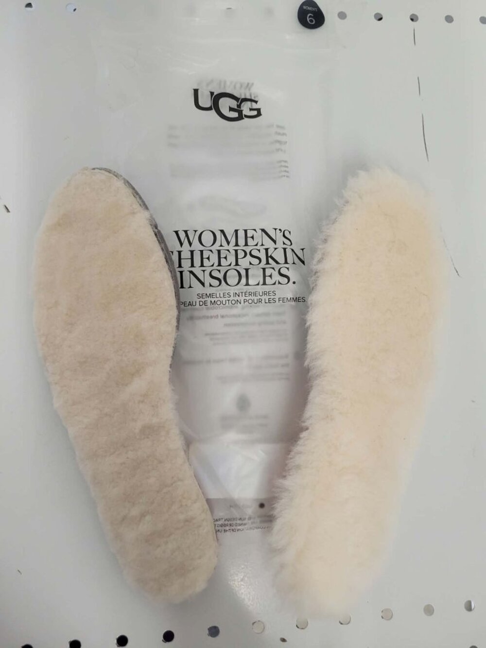 UGG Women’s Sheepskin Insoles Size 6 Plush Sheepskin & Dual-Density Foam Cushion